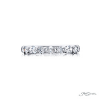JB Star Platinum E/W Round and Oval Diamond Band img2