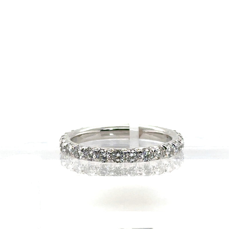 JB Star Platinum Round Diamond Eternity Band - NAGI