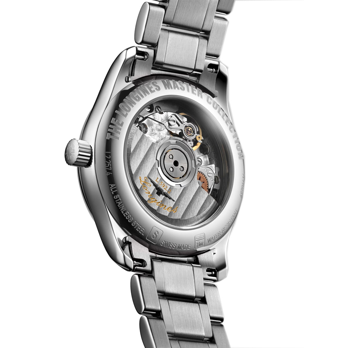 Longines Master 29MM Automatic Watch Silver Barleycorn Dial Stainless Steel Bracelet L22574786