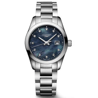 Longines Conquest 29MM Classic Black Mother of Pearl Dial Watch L22864886