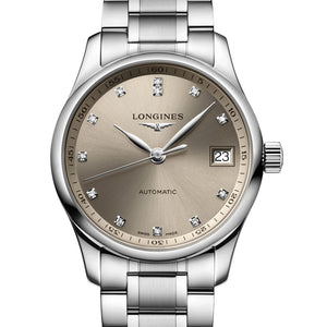 Longines Masters Collection 34MM Automatic Beige Colored Dial Watch L23574076