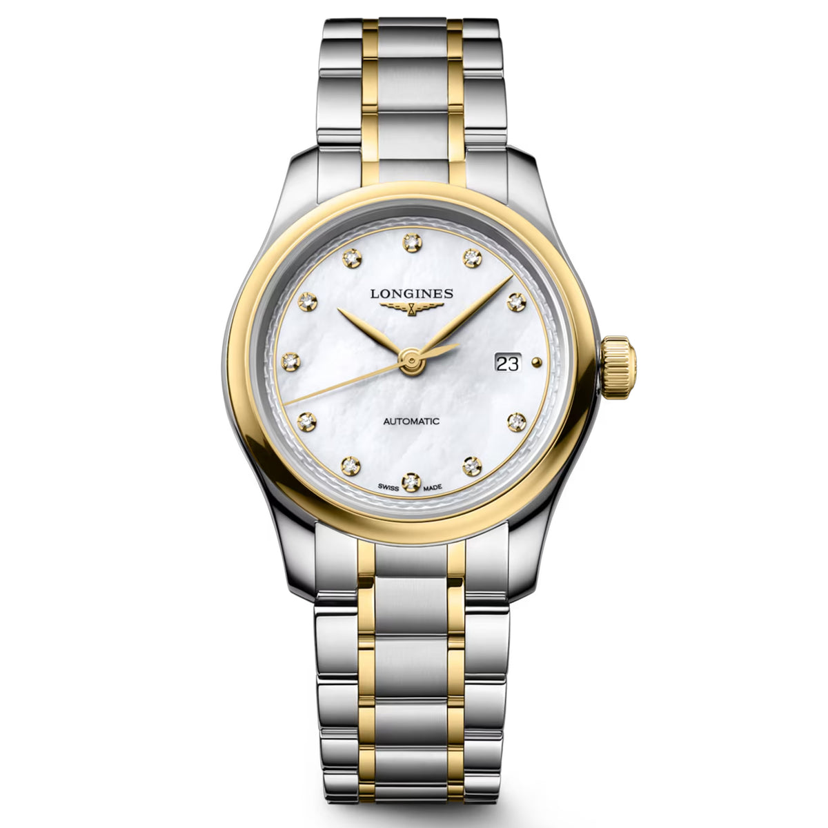 Longines Master Collection 30MM Mother of Pearl Dial Two-Tone Watch L24495877