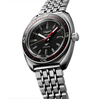 Longines Ultrachron 43MM Automatic Watch Black Dial Stainless Steel Bracelet L28364526