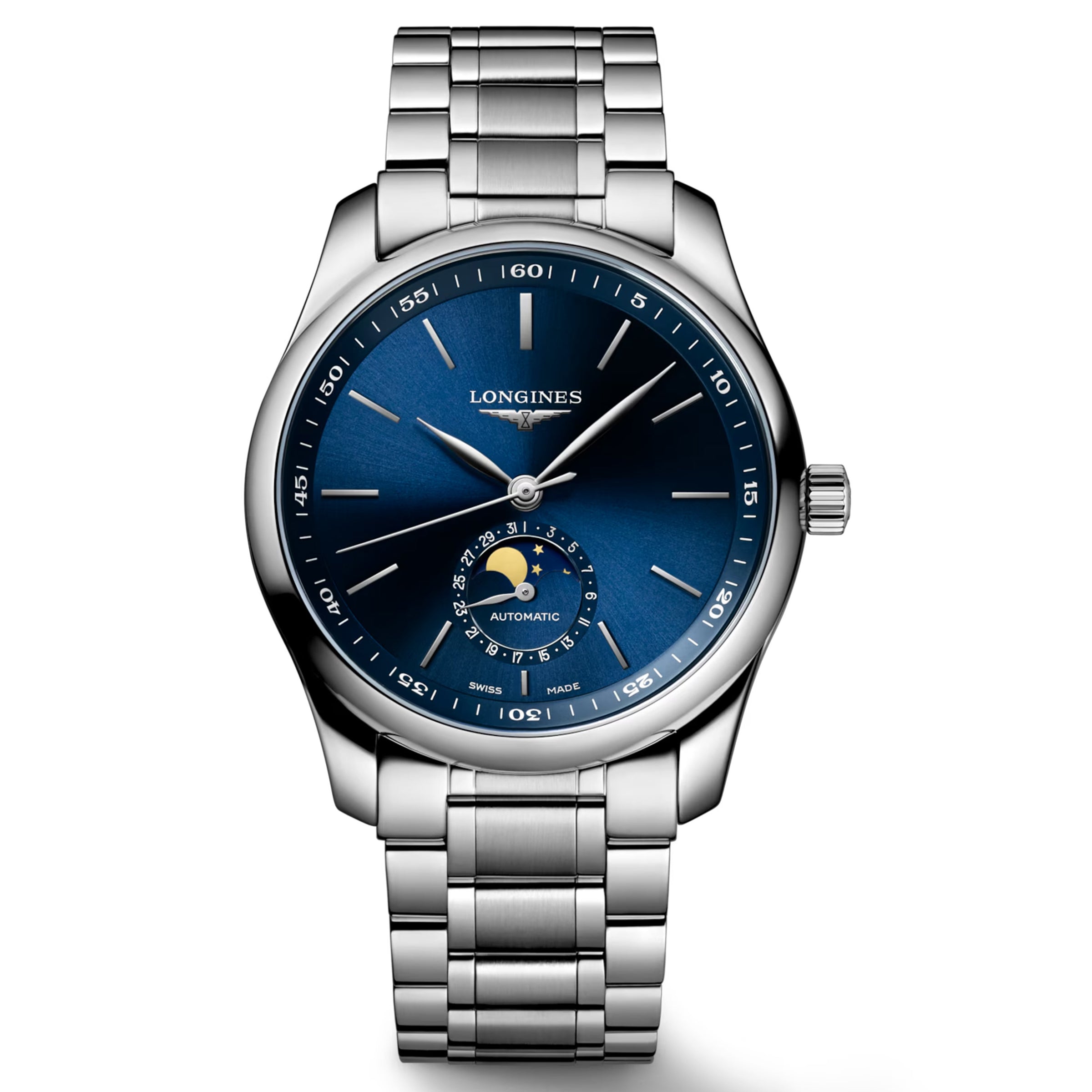 Longines Master Collection 40MM Automatic Moonphase Blue Dial Watch L29094926