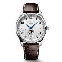 Longines Master Collection 42MM Automatic Moonphase Siler Barleycorn Dial Watch L29194783