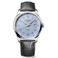 Longines Master Collection 41MM Light Blue Dial Automatic Anthracite Strap Watch L29504992