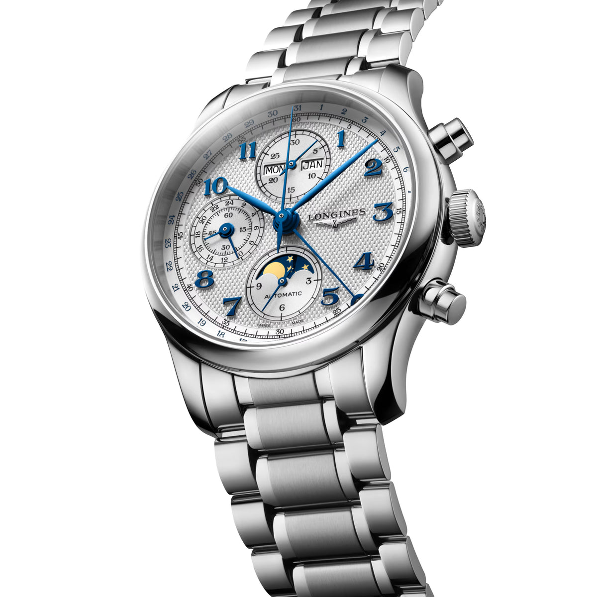 Longines Master Collection 41MM Chrono Moonphase Automatic Stainless Steel Watch L29624736