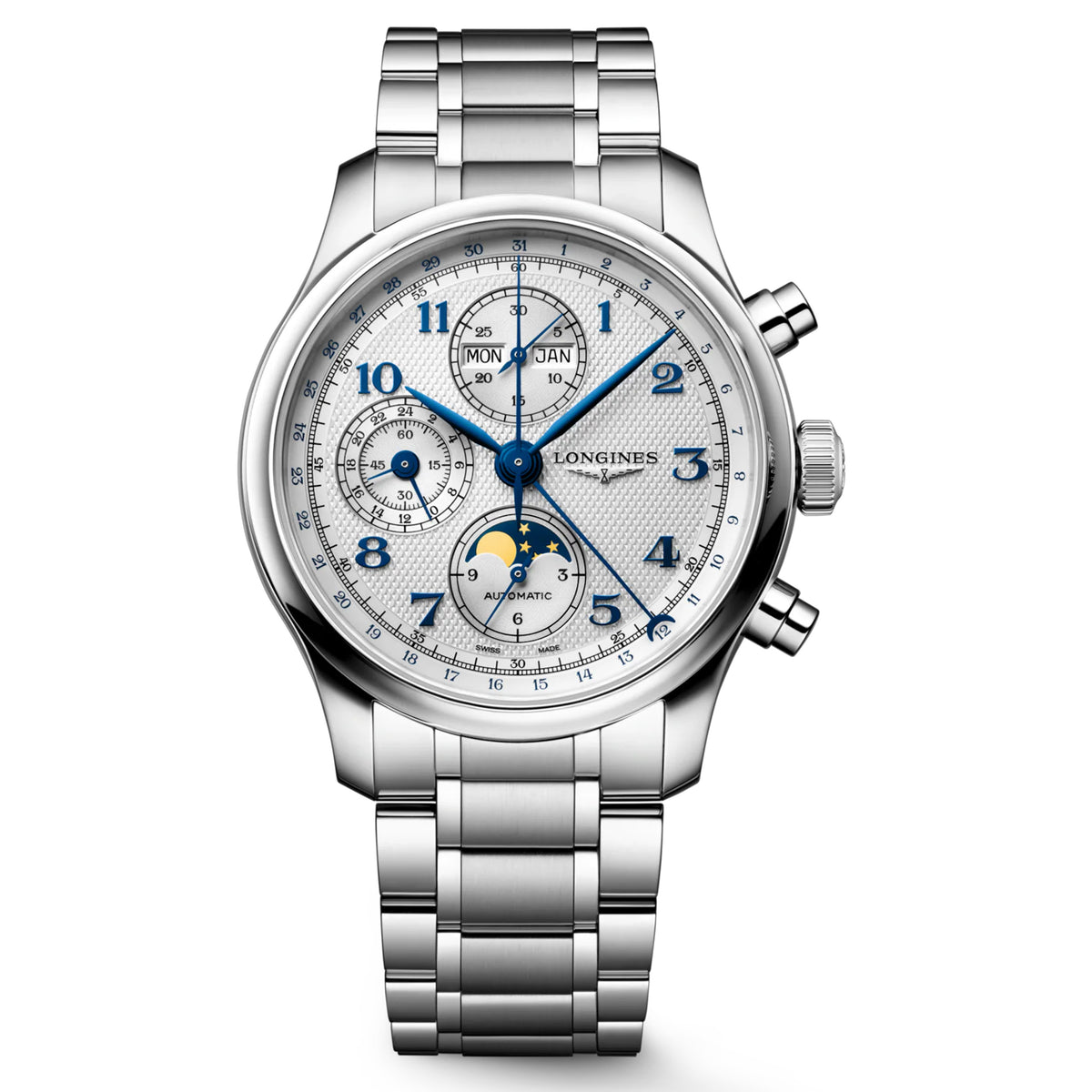 Longines Master Collection 41MM Chrono Moonphase Automatic Stainless Steel Watch L29624736