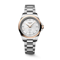 Longines Conquest 30MM Mother of Pearl Diamond Markers Two-Tone Watch L33205876