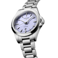 Longines Conquest 30MM Quartz Watch Lavender Mauve Dial Stainless Steel Watch L33504026