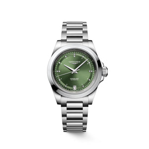 Longines Conquest Diamond Green Women's Watch L3.430.4.07.6 34mm