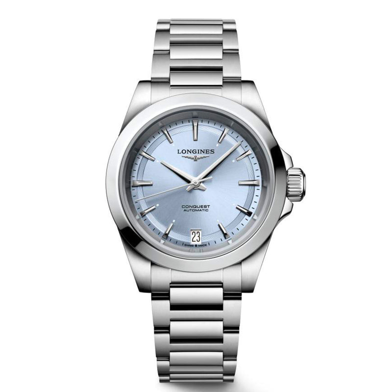 Longines Conquest 34MM Automatic Watch Blue Dial Stainless Steel Bracelet L34304926 - NAGI