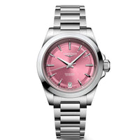 Longines Conquest 34MM Automatic Watch Pink Dial Stainless Steel Bracelet L34304996 - NAGI