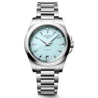 Longines Conquest 34MM Quartz Watch Mint Blue Dial Stainlesss Steel L34604926