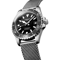 Longines Hydrconquest 39MM Black Dial Grey Bezel Automatic Watch L37794706