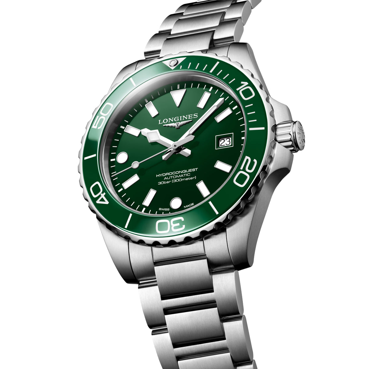 Longines Hydroconquest 42MM Automatic Green Dial Watch L37884066 - NAGI