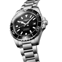 Longines Hydroconquest 42MM Automatic Watch Black Dial Stainless Steel Bracelet L37884566
