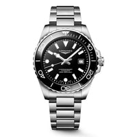 Longines Hydroconquest 42MM Automatic Watch Black Dial Stainless Steel Bracelet L37884566