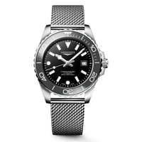 Longines Hydroconquest 42MM Black Dial Grey Ceramic Bezel Automatic Watch L37884706