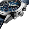 Longines Spirit 42MM Automatic Chronograph Blue Dial Leather Strap Watch L38204930