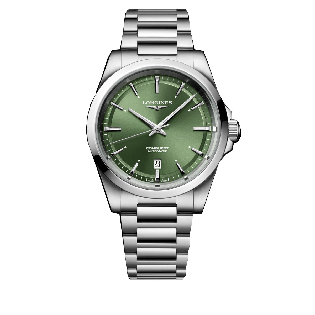 Longines Conquest 41MM Automatic Green Dial Stainless Steel Watch L38304026