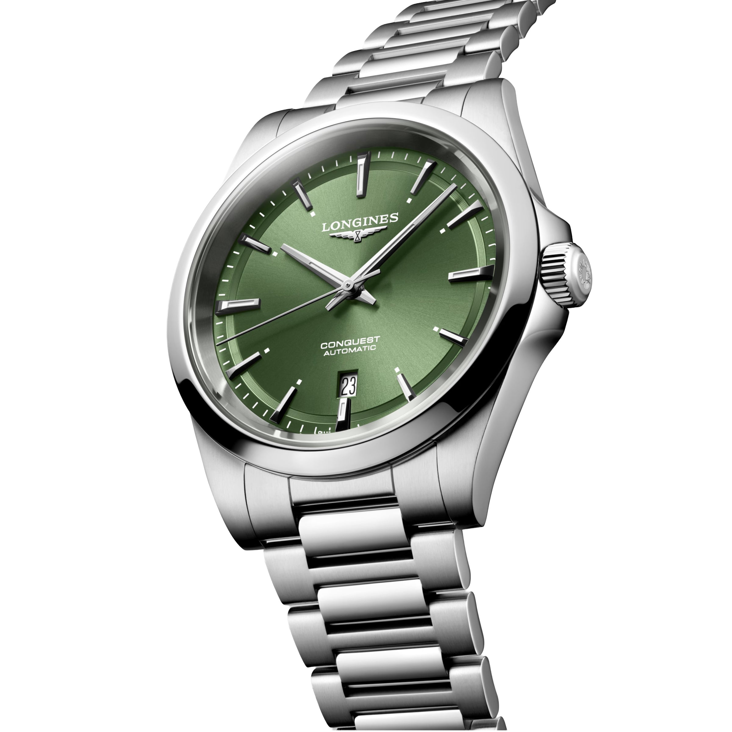Longines Conquest 41MM Automatic Green Dial Stainless Steel Watch L38304026
