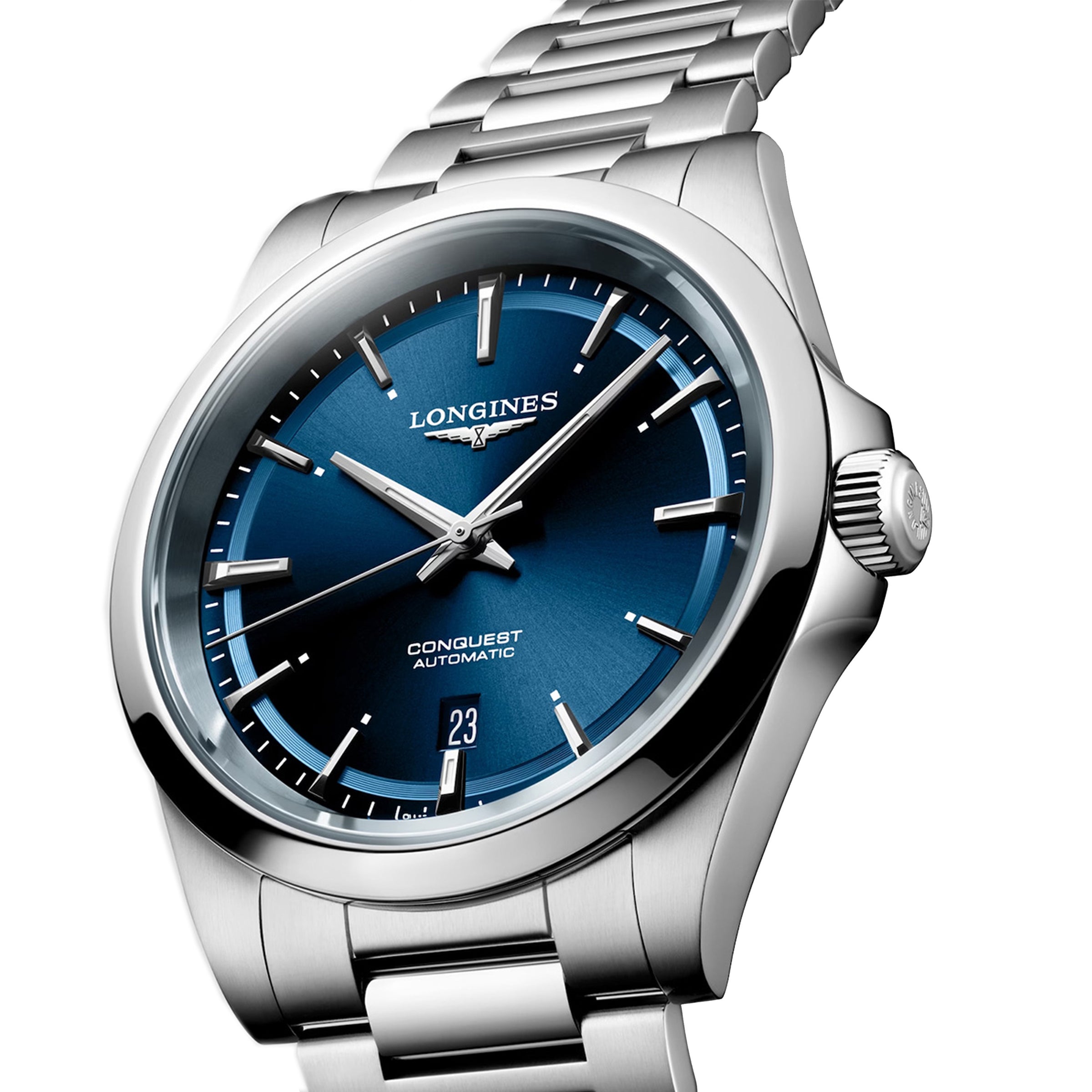 Longines Conquest 41MM Blue Dial Automatic Stainless Steel Watch L38304926
