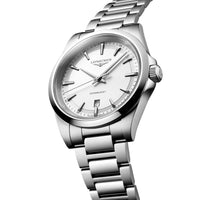 Longines Conquest 41MM Quartz Silver Dial Stainless Steel Watch L38604126
