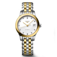 Longines Flagship 26MM Automatic White Dial Two-Tone Watch L42743277
