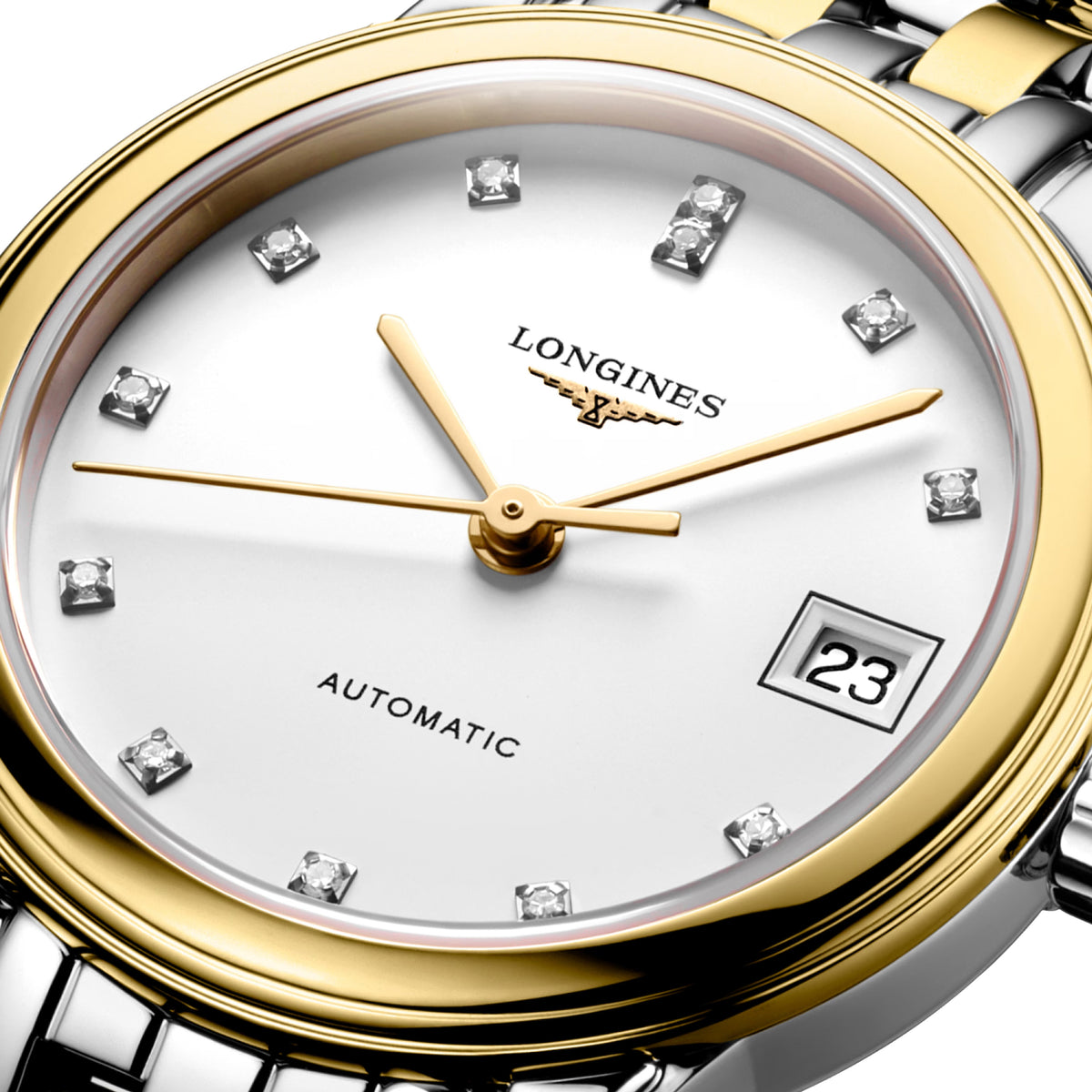 Longines Flagship 26MM Automatic White Dial Two-Tone Watch L42743277
