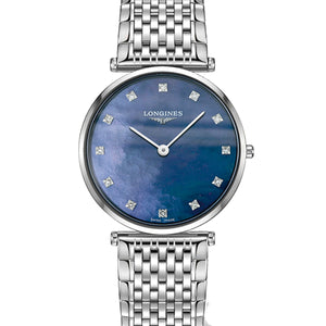 Longines La Grande Classique 29MM Blue Mother of Pearl Diamond Markers Watch L45124816