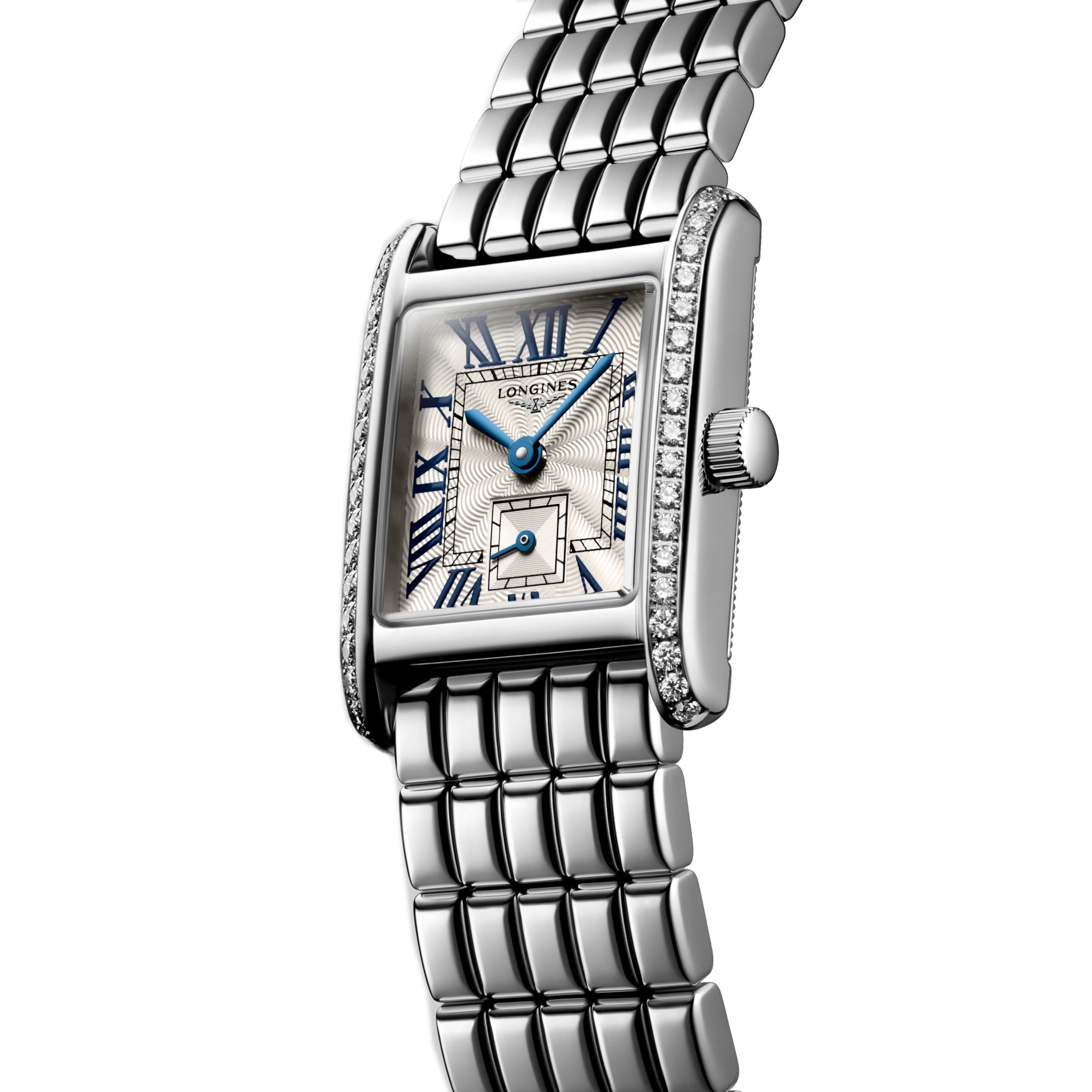 Longines Mini DolceVita Silver Flinque Dial Diamond Bezel Watch L52000716
