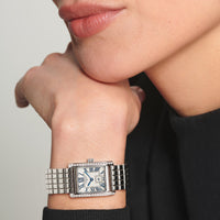 Longines Mini DolceVita Silver Flinque Dial Diamond Bezel Watch L52000716