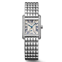 Longines Mini DolceVita Silver Flinque Dial Diamond Bezel Watch L52000716