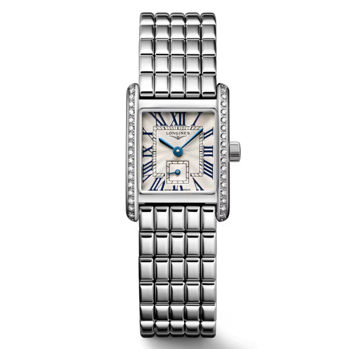 Longines Mini DolceVita Silver Flinque Dial Diamond Bezel Watch L52000716