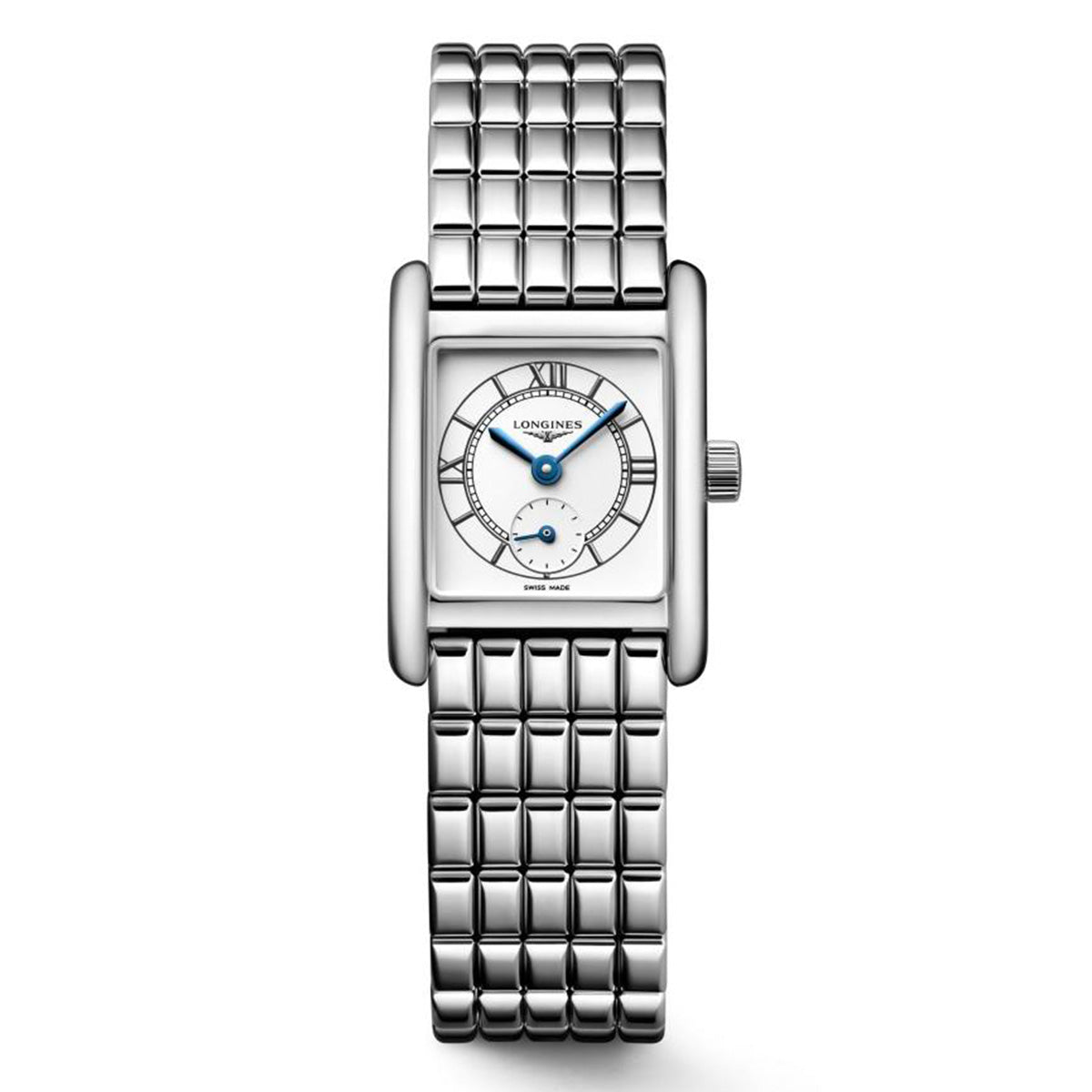 Longines Mini DolceVita Quartz Watch Cosmo Silver Dial Stainless Steel Bracelet L52004756