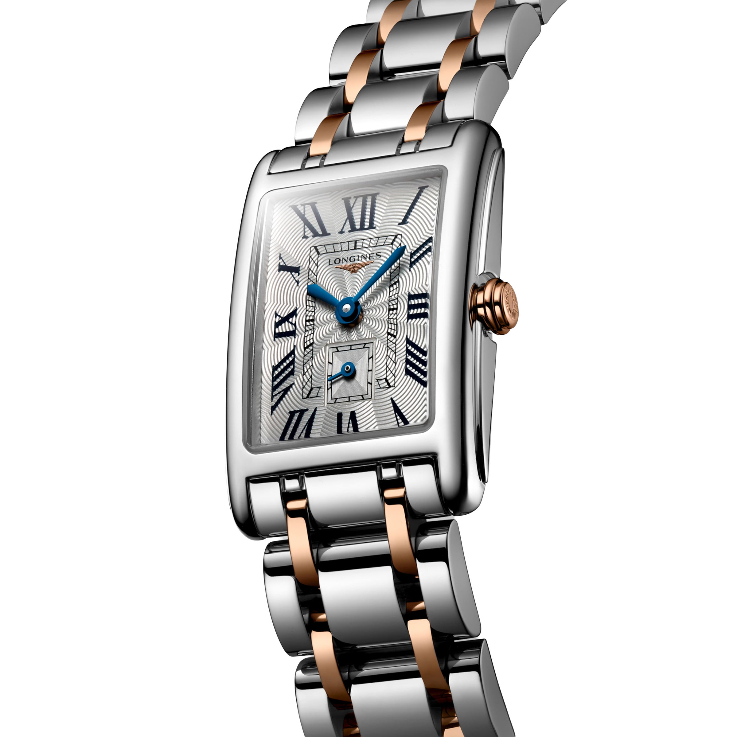 Longines DolceVita Quartz Silver Flinque Dial Rose and Steel Bracelet Watch L52555717