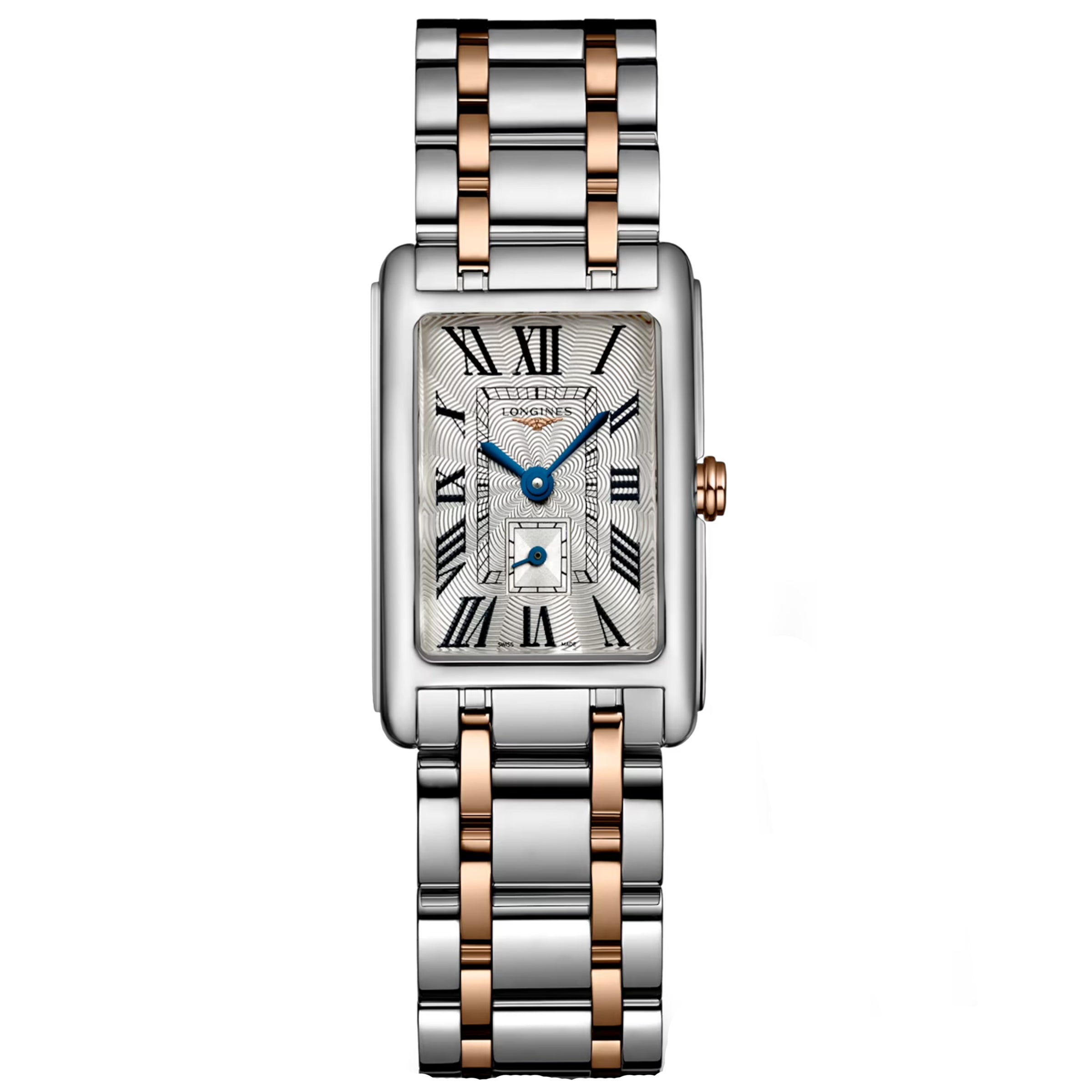Longines DolceVita Quartz Silver Flinque Dial Rose and Steel Bracelet Watch L52555717