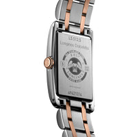 Longines Dolcevita Quartz Silver Flinque Dial Rose Gold Steel Watch L55125717