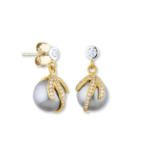 Lika Behar Tahitian Black Pearl Leandra Earrings