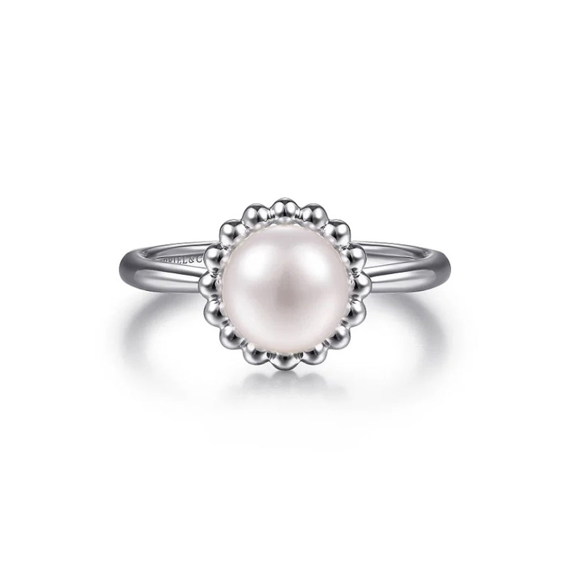 Gabriel & Co Sterling Silver Bujukan Pearl Ring - NAGI