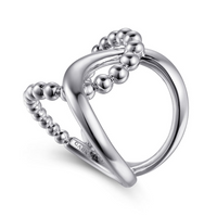 Gabriel & Co. Sterling Silver Interlocking Wide Ring