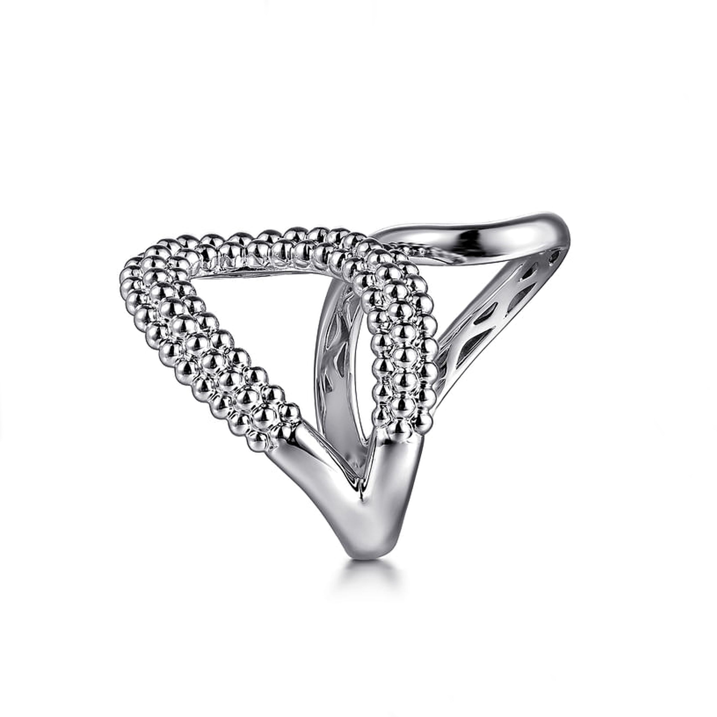 Gabriel & Co. Sterling Silver Bujukan Bypass Ring