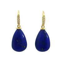 Lauren K. 18K Yellow Gold Lapis Briolette Earrings img2