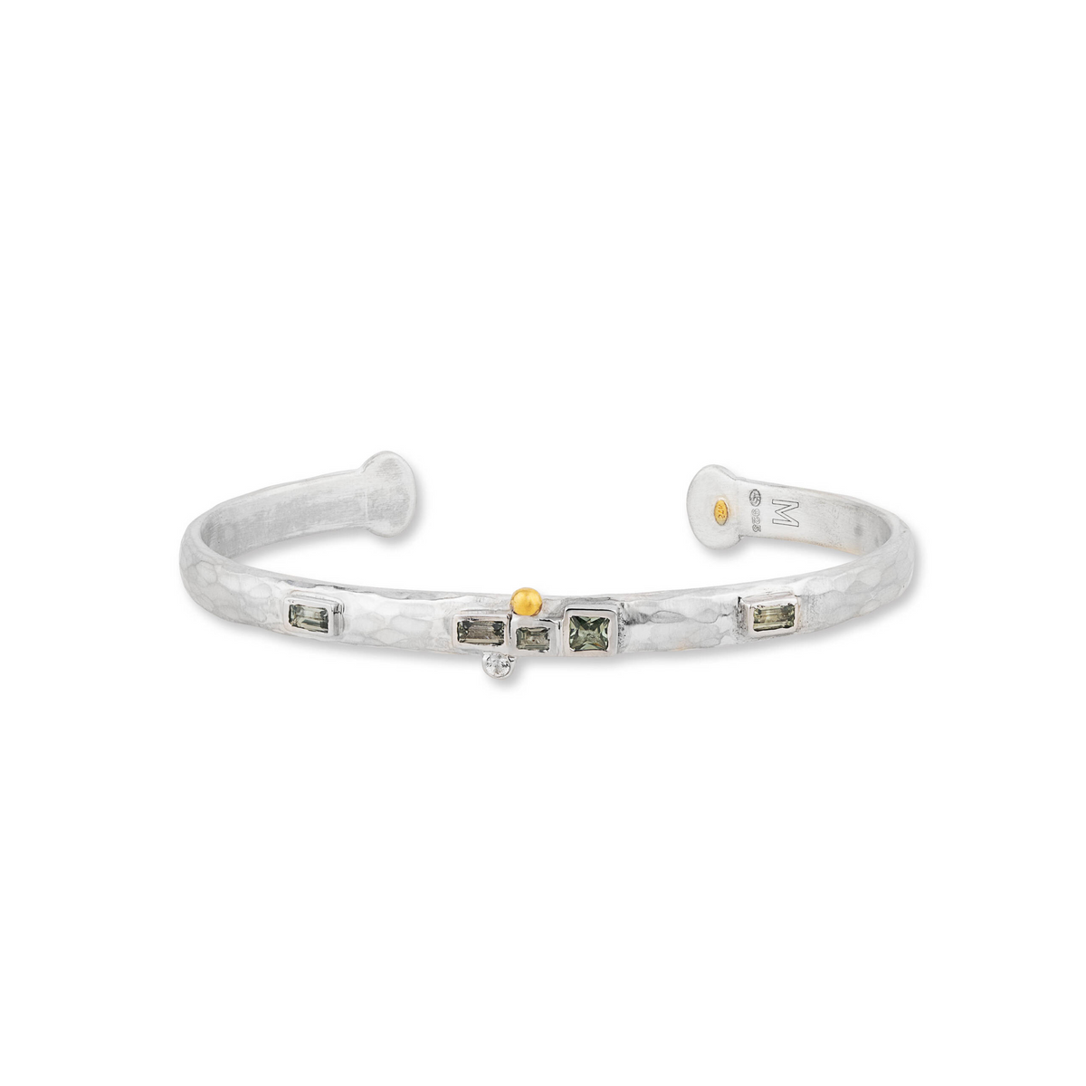 Lika Behar 24K Gold & Sterling Silver Multi-Colored Sapphires Cuff Bracelet
