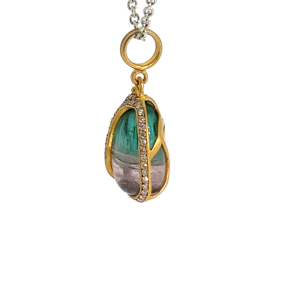 Lika Behar Magenta Bicolor Tourmaline Necklace img2