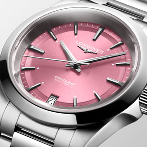 Longines Conquest Pink Women's Watch L3.430.4.99.6 34.00mm