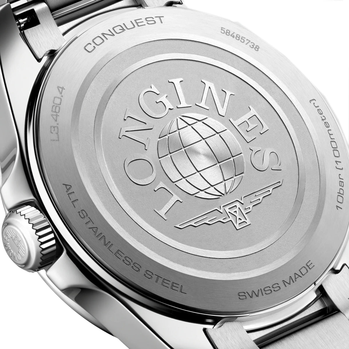 Longines Conquest 34MM Quartz Watch Mother of Pearl Dial Stainless Steel L34604876 Image 2