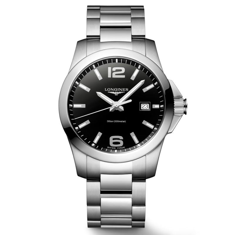 Longines Conquest 41MM Black Dial Watch L37594586