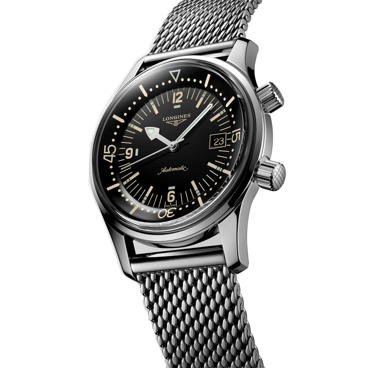 Longines Heritage Legend Diver 42MM Automatic Black Dial Watch L37744506 Image 1